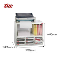 画像をギャラリービューアに読み込む, 【セール価格】OAキャビネット幅88㎝ A4XM3-6H3P3V | SHUTER シューター プリンター台 プリンターキャビネット FAX台 書類棚 書類ケース 収納ボックス 引き出し オフィス