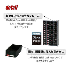 画像をギャラリービューアに読み込む, パーツキャビネット A7V-448 | SHUTER シューター スチール製 収納棚 業務用 部品 収納 頑丈 耐荷重10kg
