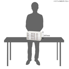 画像をギャラリービューアに読み込む, ステーショナリー収納ボックス A9-2110(白) | livinbox デスク オーガナイザー オフィス 机 文房具 片付け 整理整頓