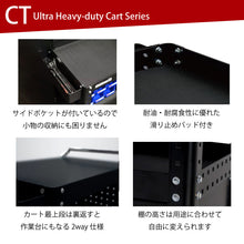 画像をギャラリービューアに読み込む, ツールカート CT-1 | SHUTER シューター ツールワゴン 業務用台車 耐荷重 200kg 頑丈 キャスター