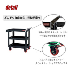 画像をギャラリービューアに読み込む, ツールカート CT-1 | SHUTER シューター ツールワゴン 業務用台車 耐荷重 200kg 頑丈 キャスター