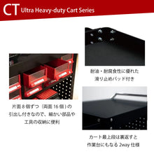 画像をギャラリービューアに読み込む, ツールカート CT-A616 | SHUTER シューター ツールワゴン 業務用台車 耐荷重200kg 頑丈 引き出し キャスター