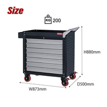 画像をギャラリービューアに読み込む, ツールカート CT-H7 | SHUTER シューター ツールワゴン 業務用台車 耐荷重200kg 頑丈 引き出し キャスター