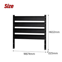 画像をギャラリービューアに読み込む, ハンガーボード CTシリーズオプション CW60(黒) | SHUTER シューター コンテナ ツールカート ツールワゴン 作業台車 専用