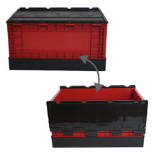 画像をギャラリービューアに読み込む, 【送料込み!】FB-6040L 赤 2個セット フタ付き特大折りたたみコンテナ 58L 収納 livinbox