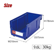 画像をギャラリービューアに読み込む, パーツコンテナ HB-240(4個セット) | SHUTER シューター パーツボックス スタッキング 引っ掛け 吊下げ 部品 パーツ 工具 収納 9.6L