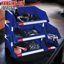 画像をギャラリービューアに読み込む, パーツコンテナ HB-2045(4個セット) | SHUTER シューター パーツボックス スタッキング 引っ掛け 吊下げ 部品 パーツ 工具 収納 10L