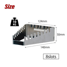 画像をギャラリービューアに読み込む, パンチングボードアクセサリー スパナ.レンチホルダー8本タイプ HK-4114 | SHUTER シューター 金具 有孔ボード ハンガーボード 工具収納