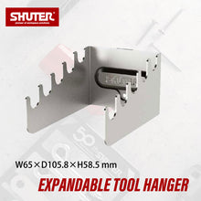 画像をギャラリービューアに読み込む, パンチングボードアクセサリー スパナ・レンチホルダー5本タイプ HK-4210 | SHUTER シューター 金具 有孔ボード ハンガーボード 工具収納