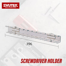 画像をギャラリービューアに読み込む, パンチングボードアクセサリー ドライバーホルダーHK-5239 | SHUTER シューター 金具 有孔ボード ハンガーボード 工具収納