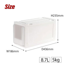 画像をギャラリービューアに読み込む, クローゼット収納ケース幅18cm MB-1801 | livinbox SHUTER シューター 5段重ね 頑丈 タンス 洋服 リビング キッチン 洗面所 押入れ 新生活