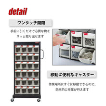 画像をギャラリービューアに読み込む, パーツモバイルスタンド(片面) MS-14000 | SHUTER シューター 移動式パーツキャビネット キャスター付 部品収納 パーツショップ