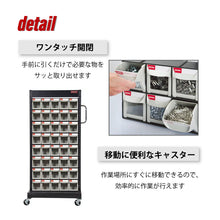 画像をギャラリービューアに読み込む, パーツモバイルスタンド(片面) MS-15000 | SHUTER シューター 移動式パーツキャビネット キャスター付 部品収納 パーツショップ