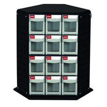 画像をギャラリービューアに読み込む, 回転式パーツキャビネット(卓上タイプ) RFO-636 | SHUTER シューター パーツボックス 回転 業務用 部品 収納 パーツスタンド 有孔ボード