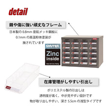 画像をギャラリービューアに読み込む, パーツキャビネット ST1-420 | SHUTER シューター スチール製 収納棚 業務用 高耐久 頑丈設計
