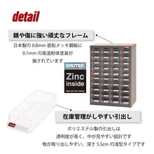 画像をギャラリービューアに読み込む, パーツキャビネット ST1-440 | SHUTER シューター スチール製 収納棚 業務用 高耐久 頑丈設計