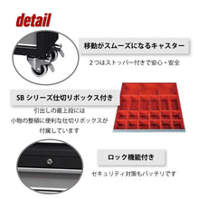 画像をギャラリービューアに読み込む, ツールカート 引き出し4段タイプ TC-S22 | SHUTER シューター ツールワゴン 業務用台車 耐荷重 200kg 頑丈 キャスター