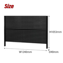 画像をギャラリービューアに読み込む, ワークベンチオプション WM/WL専用ボード W32(黒)有孔パネルタイプ | SHUTER シューター ワークベンチ 作業台 オプション 有孔ボード 小物 工具収納