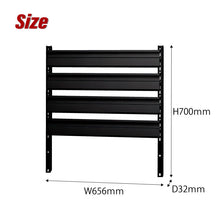 画像をギャラリービューアに読み込む, ハンガーボード TCシリーズオプション W60(黒) | SHUTER シューター コンテナ ツールカート ツールワゴン 作業台車 専用