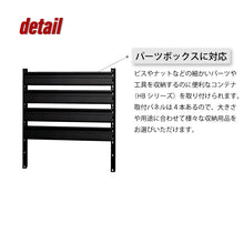 画像をギャラリービューアに読み込む, ハンガーボード TCシリーズオプション W60(黒) | SHUTER シューター コンテナ ツールカート ツールワゴン 作業台車 専用