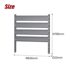 画像をギャラリービューアに読み込む, SHUTER シューター W60(グレー) TCカートシリーズ専用 パーツボックス 取り付けボード