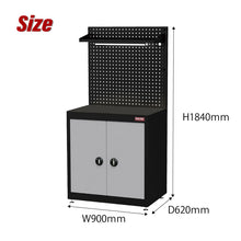 画像をギャラリービューアに読み込む, ワークステーション ロッカー付作業台 WS-ALI09 | SHUTER シューター 業務用 幅900 キャビネット付