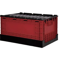 画像をギャラリービューアに読み込む, 【送料込み!】FB-6040L 赤 2個セット フタ付き特大折りたたみコンテナ 58L 収納 livinbox