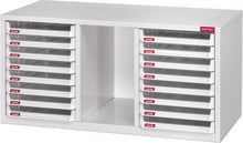 画像をギャラリービューアに読み込む, 書類ケース 8段2列タイプ A4X-B316P | SHUTER シューター 書類棚 書類チェスト オフィス 収納ボックス A4サイズ レターラック