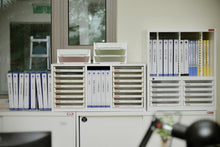 画像をギャラリービューアに読み込む, 書類ケース 8段2列タイプ A4X-B316P | SHUTER シューター 書類棚 書類チェスト オフィス 収納ボックス A4サイズ レターラック