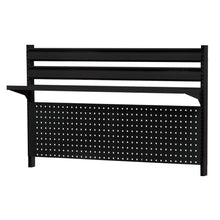 画像をギャラリービューアに読み込む, ワークベンチオプション WH6専用ボード W41(黒)ハイブリッドタイプ | SHUTER シューター ワークベンチ 作業台 オプション パーツコンテナ 吊下げ収納 小物 部品収納