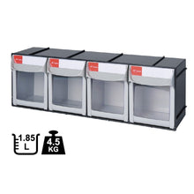 画像をギャラリービューアに読み込む, フリップアウトパーツキャビネット FO-604 | SHUTER シューター 工具 部品 引き出し 1.85L 4列 1段 収納