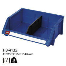 画像をギャラリービューアに読み込む, パーツコンテナ HB-4135(2個セット) | SHUTER シューター パーツボックス スタッキング 引っ掛け 吊下げ 部品 パーツ 工具 収納 13L