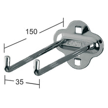 画像をギャラリービューアに読み込む, パンチングボードアクセサリー ダブルL字フック150mm HK-2115 2個セット | SHUTER シューター 金具 有孔ボード ハンガーボード 工具収納