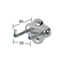 画像をギャラリービューアに読み込む, パンチングボードアクセサリー ダブルL字フック80mm HK-2108 2個セット | SHUTER シューター 金具 有孔ボード ハンガーボード 工具収納