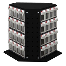 画像をギャラリービューアに読み込む, 回転式パーツキャビネット(卓上タイプ) RFO-848| SHUTER シューター パーツボックス 回転 業務用 部品 収納 パーツスタンド 有孔ボード