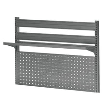 画像をギャラリービューアに読み込む, ワークベンチオプション WH6専用ボード W41(グレー)ハイブリッドタイプ | SHUTER シューター ワークベンチ 作業台 オプション パーツコンテナ 吊下げ収納 小物 部品収納