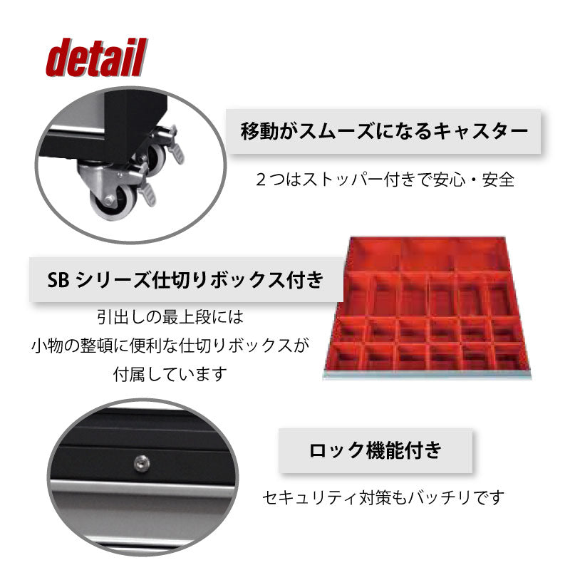 ツールカート 引き出し4段タイプ TC-S22 | SHUTER シューター ツール